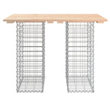 Garden Table Gabion Design 100x70x72 cm Solid Wood Pine