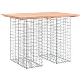 Garden Table Gabion Design 100x70x72 cm Solid Wood Douglas