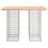 Garden Table Gabion Design 100x70x72 cm Solid Wood Douglas