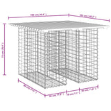 Garden Bench Gabion Design 100x102x72 cm Solid Wood Douglas