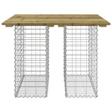 Garden Table Gabion Design 100x102x72 cm Impregnated Wood Pine