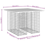 Garden Table Gabion Design 100x102x72 cm Impregnated Wood Pine