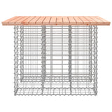Garden Table Gabion Design 100x102x72 cm Solid Wood Douglas
