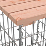 Garden Table Gabion Design 100x102x72 cm Solid Wood Douglas