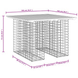 Garden Table Gabion Design 100x102x72 cm Solid Wood Douglas