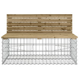 Garden Bench Gabion Design 103x70x65 cm Impregnated Wood Pine