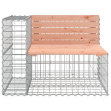 Garden Bench Gabion Design 92x71x65.5 cm Solid Wood Douglas