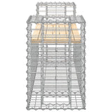 Garden Bench Gabion Design 183x41x60.5 cm Solid Wood Pine