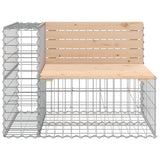 Garden Bench Gabion Design 184x71x65.5 cm Solid Wood Pine