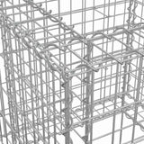 Gabion Basket Silver 70x70x65 cm Galvanised Iron