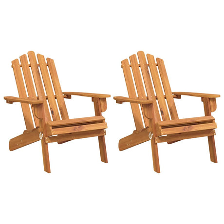 Garden Adirondack Chairs 2 pcs Solid Wood Acacia