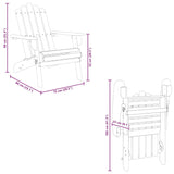 Garden Adirondack Chairs 2 pcs Solid Wood Acacia
