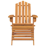 Garden Adirondack Chairs with Footrests 2 pcs Solid Wood Acacia