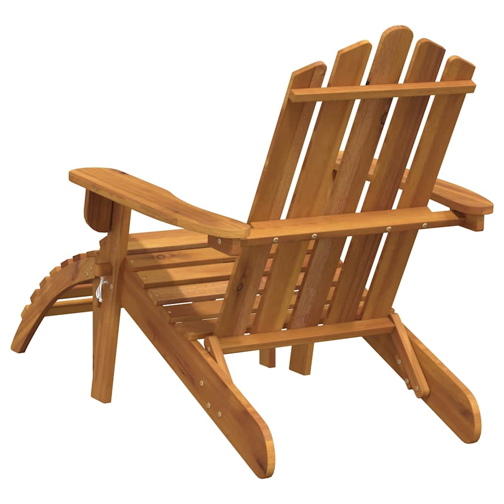 Garden Adirondack Chairs with Footrests 2 pcs Solid Wood Acacia