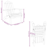 Garden Adirondack Chairs with Footrests 2 pcs Solid Wood Acacia