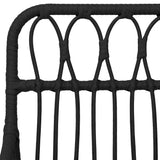 vidaXL Garden Chairs 2 pcs with Armrest Black 56x64x80 cm PE Rattan