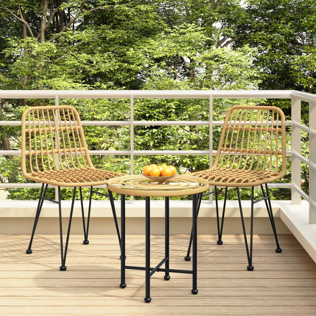 Garden Chairs 2 pcs 48x62x84 cm PE Rattan