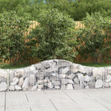 Arched Gabion Baskets 5 pcs 200x30x40/60 cm Galvanised Iron