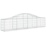 Arched Gabion Baskets 9 pcs 200x30x40/60 cm Galvanised Iron