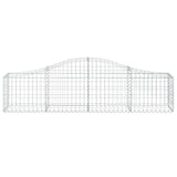 Arched Gabion Baskets 9 pcs 200x30x40/60 cm Galvanised Iron