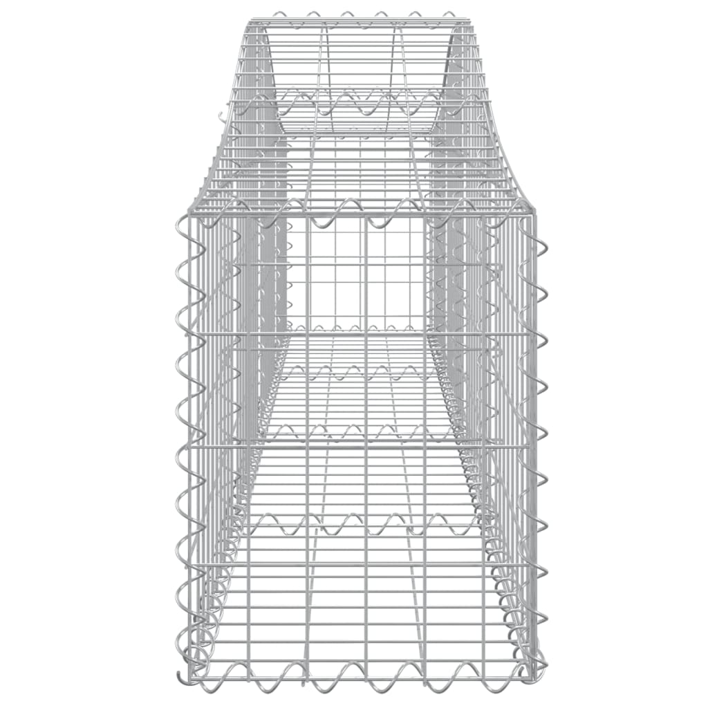 Arched Gabion Baskets 12 pcs 200x30x40/60 cm Galvanised Iron