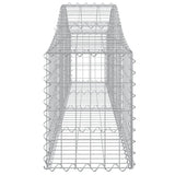 Arched Gabion Baskets 12 pcs 200x30x40/60 cm Galvanised Iron