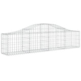 Arched Gabion Baskets 14 pcs 200x30x40/60 cm Galvanised Iron