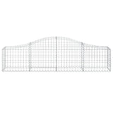 Arched Gabion Baskets 14 pcs 200x30x40/60 cm Galvanised Iron