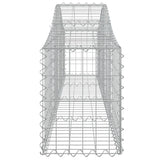 Arched Gabion Baskets 15 pcs 200x30x40/60 cm Galvanised Iron