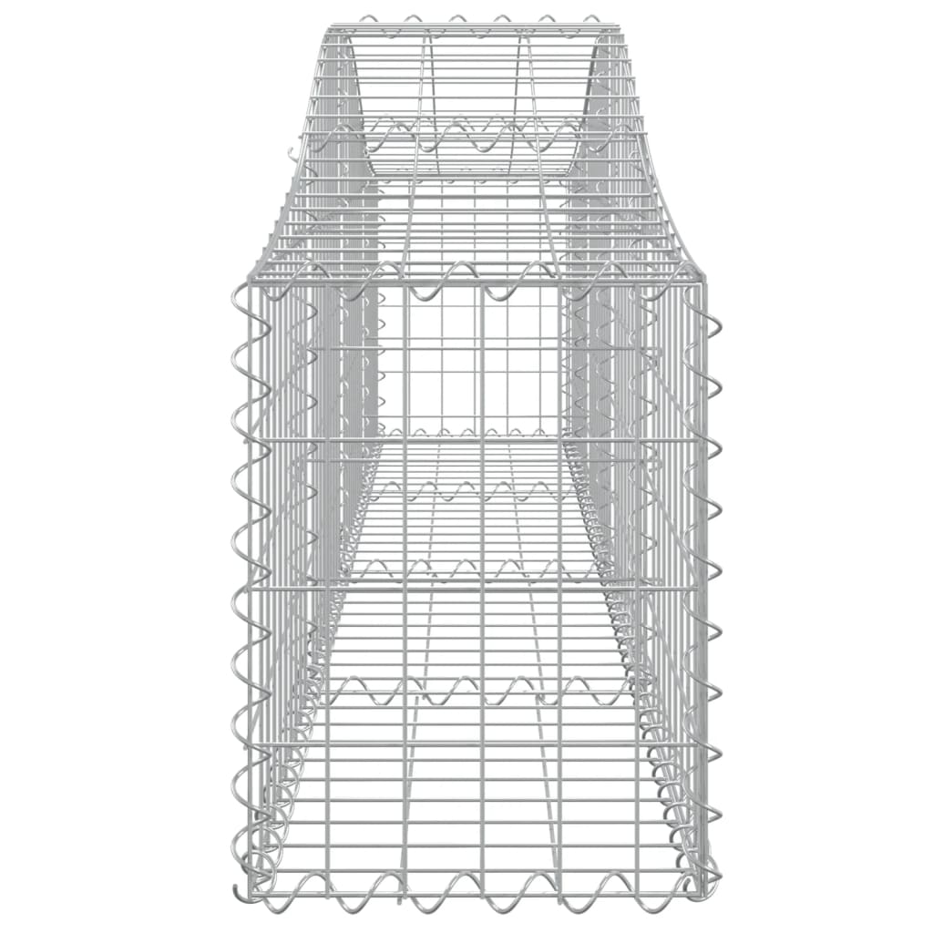 Arched Gabion Baskets 18 pcs 200x30x40/60 cm Galvanised Iron