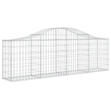 Arched Gabion Baskets 5 pcs 200x30x60/80 cm Galvanised Iron