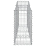 Arched Gabion Baskets 8 pcs 200x30x60/80 cm Galvanised Iron