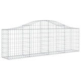 Arched Gabion Baskets 13 pcs 200x30x60/80 cm Galvanised Iron