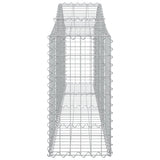 Arched Gabion Baskets 15 pcs 200x30x60/80 cm Galvanised Iron
