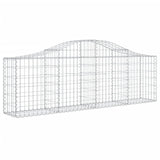 Arched Gabion Baskets 18 pcs 200x30x60/80 cm Galvanised Iron