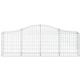 Arched Gabion Baskets 18 pcs 200x30x60/80 cm Galvanised Iron