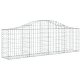 Arched Gabion Baskets 25 pcs 200x30x60/80 cm Galvanised Iron