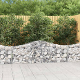 Arched Gabion Baskets 25 pcs 200x30x60/80 cm Galvanised Iron