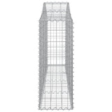 Arched Gabion Baskets 3 pcs 200x30x80/100 cm Galvanised Iron