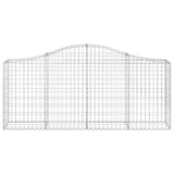 Arched Gabion Baskets 6 pcs 200x30x80/100 cm Galvanised Iron