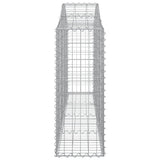 Arched Gabion Baskets 6 pcs 200x30x80/100 cm Galvanised Iron