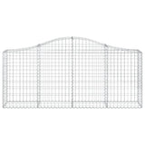 Arched Gabion Baskets 10 pcs 200x30x80/100 cm Galvanised Iron