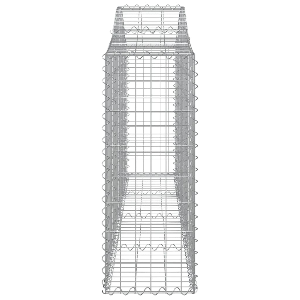 Arched Gabion Baskets 50 pcs 200x30x80/100 cm Galvanised Iron