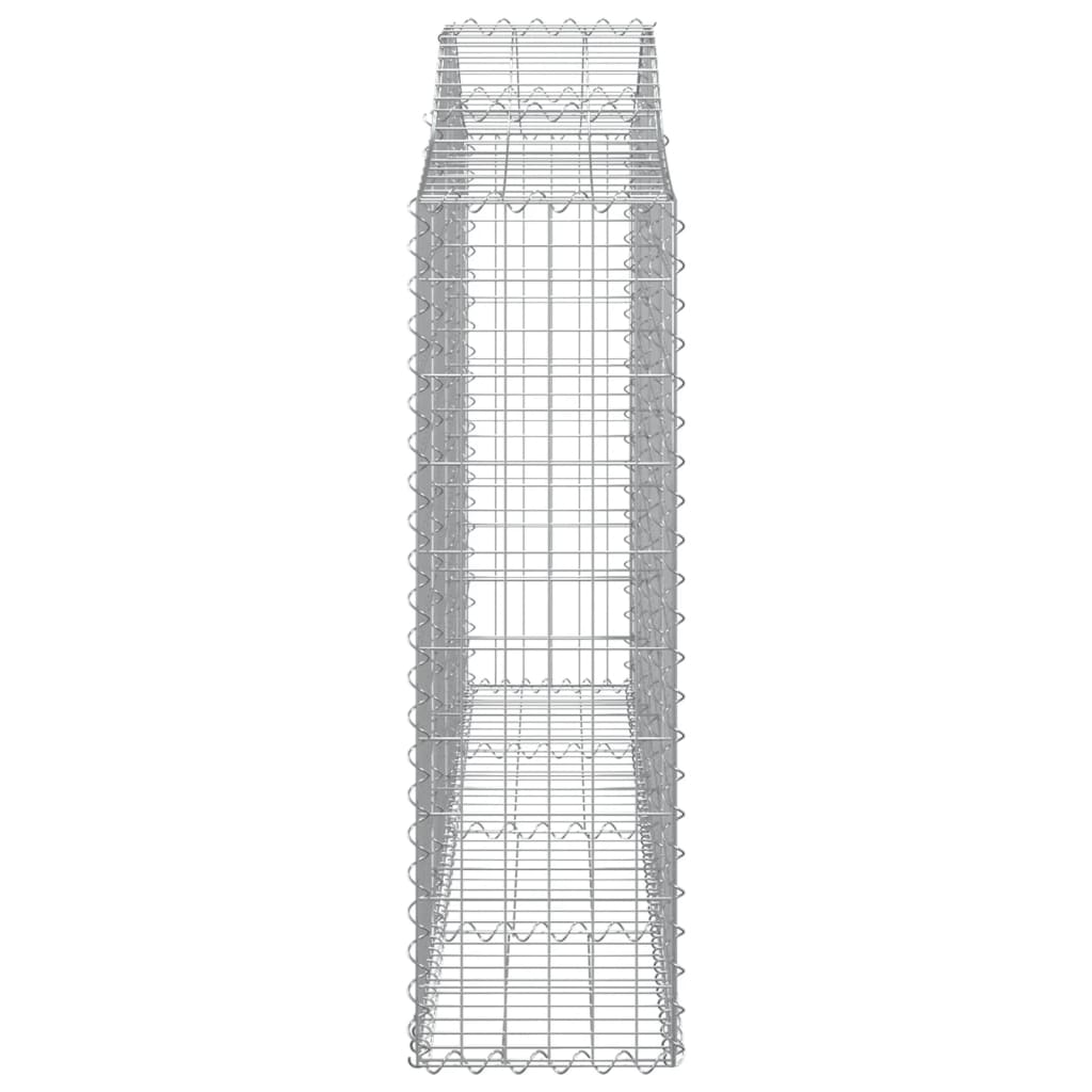 Arched Gabion Baskets 7 pcs 200x30x100/120 cm Galvanised Iron