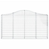 Arched Gabion Baskets 11 pcs 200x30x100/120 cm Galvanised Iron