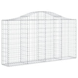 Arched Gabion Baskets 20 pcs 200x30x100/120 cm Galvanised Iron