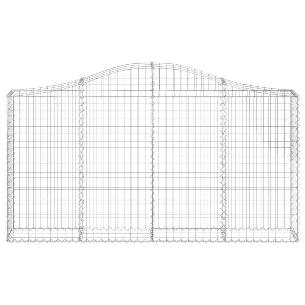 Arched Gabion Baskets 20 pcs 200x30x100/120 cm Galvanised Iron