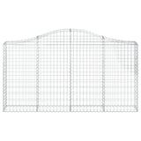 Arched Gabion Baskets 20 pcs 200x30x100/120 cm Galvanised Iron
