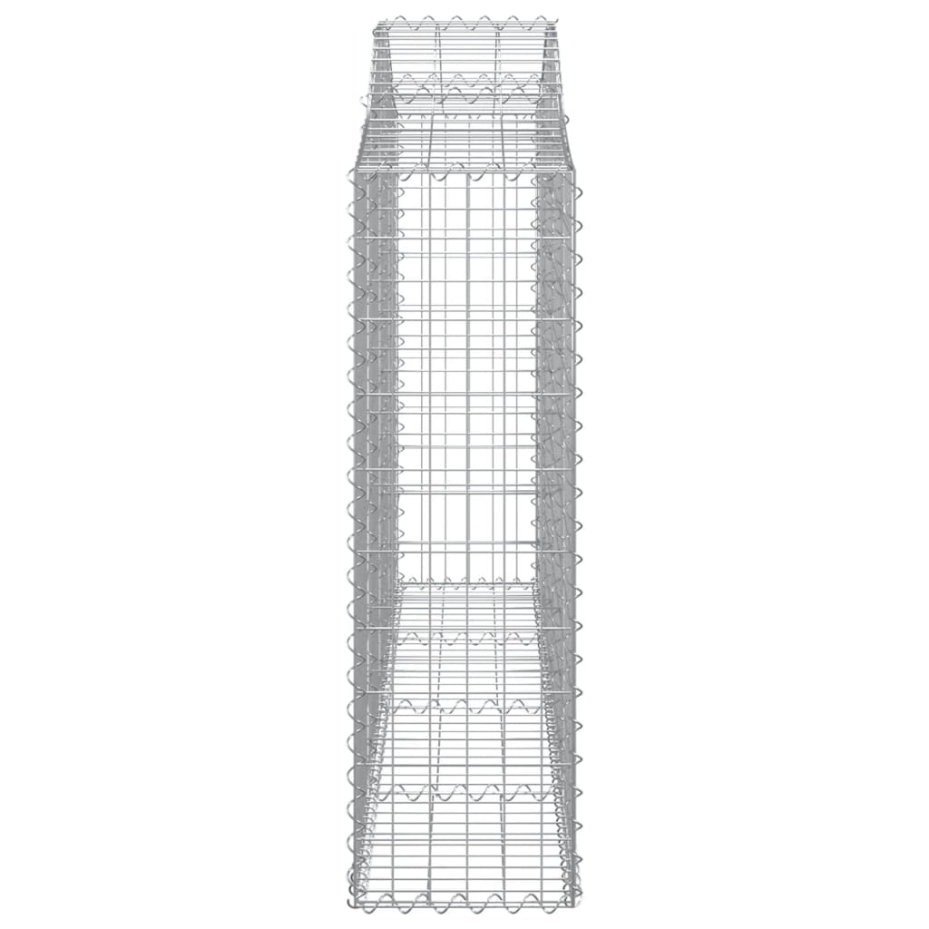 Arched Gabion Baskets 25 pcs 200x30x100/120 cm Galvanised Iron