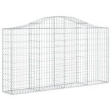 Arched Gabion Baskets 40 pcs 200x30x100/120 cm Galvanised Iron
